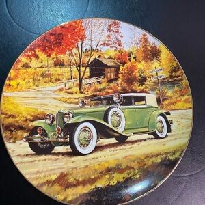 Vintage Car Decorative Plate